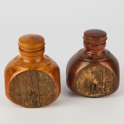 A Pair of Keith and Rosemary Godwin Fence Post Bottle Forms