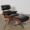 A New Zealand Made Lounge Chair and Ottoman After Charles and Ray Eames
