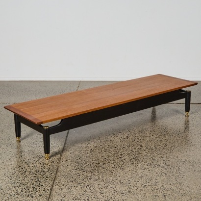 A G-Plan Tola & Black 'Long John' Coffee Table