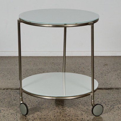 A Vintage IKEA Strind Rolling Side Table