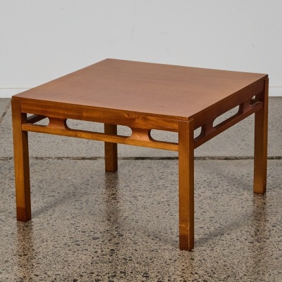 A Retro Side Table with Open Work