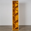 A Yellow Metal Shelving Unit