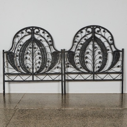 A Pair Of Vintage Bohemian Style Bedheads