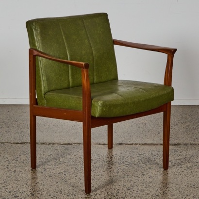 A Mid Century Armchair In Original Condition