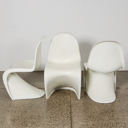 Three Vintage Panton Style Chairs