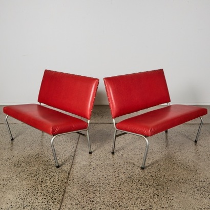 Two Vintage Diner Bench Seats