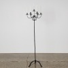 A Tall Floor Standing Wrought Iron Candle Holder
