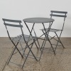 A Steel Three Piece Patio Setting