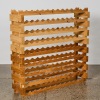 A Large Wooden Wine Rack Holds 108 Bottles 9doz - 2