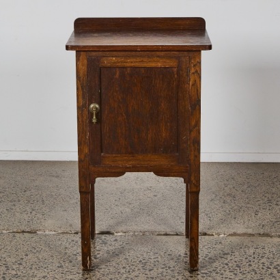 An Antique Wooden Bedside Cabinet