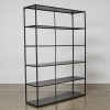 A Large Black Metal Shelving Unit - 2