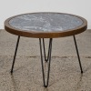 A Blue Marble Side Table - 2