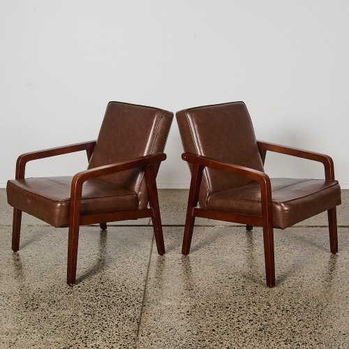 A Pair of Mid-Century Style Occasional Chairs