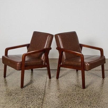 A Pair of Mid-Century Style Occasional Chairs