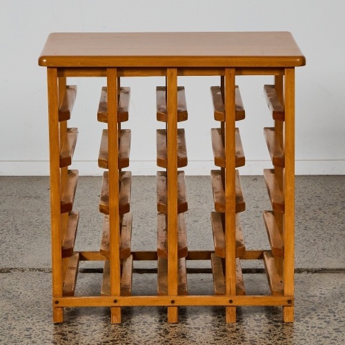 A Rimu Wine Rack