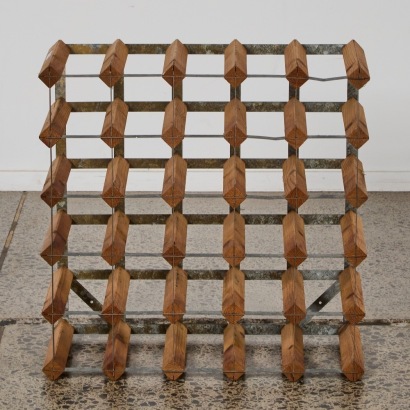 A Twenty Five Bottle Wine Rack