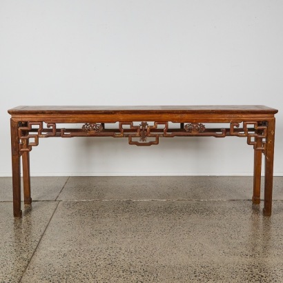 An Old Chinese Wooden Long Table