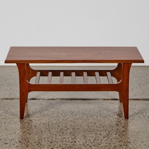 A Mid Century Solid Mahogany Coffee Table