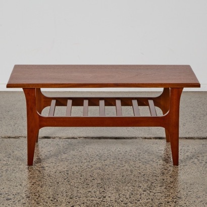 A Mid Century Solid Mahogany Coffee Table
