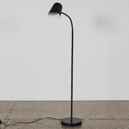 A Black Floor Lamp