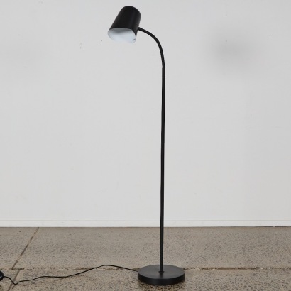 A Black Floor Lamp