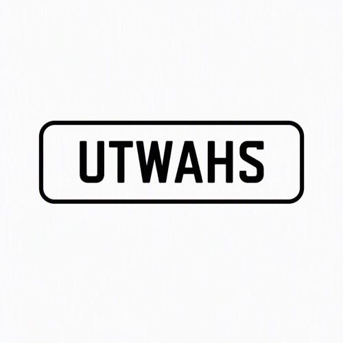 A 'UTWAHS' Personalised Plate