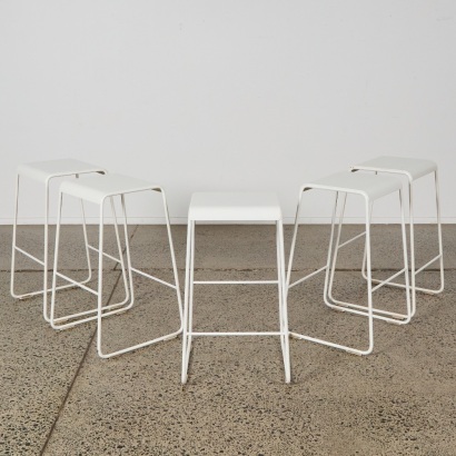 A Set of Five S2 Barstools by David Moreland
