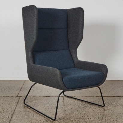 A NaughtOne Hush High-Back Lounge Chair (MillerKnoll)