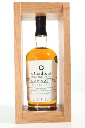 (1) The Cardrona Distillery Otago Pinot Cask Single Cask Single Malt Whisky, New Zealand, 52% ABV (GB)