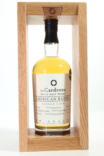 (1) The Cardrona Distillery 'Americal Barrel' Single Cask Single Malt Whisky, New Zealand, 52% ABV (GB)