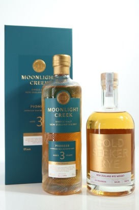 (1) Reefton Distilling Co. Moonlight Creek 'Pioneer' Single Malt Whisky (48% ABV) & Gold Seeker Rye Whisky (58.8% ABV), 2 Bottles Sold as One Lot