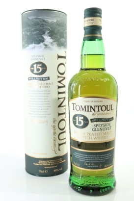 (1) Tomintoul 'With a Peaty Tang' 15 Year Old Single Peated Malt Scotch Whisky, Speyside, 40% ABV (GB)