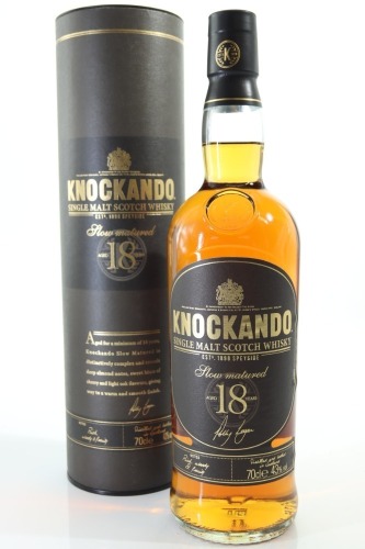 (1) Knockando Slow Matured 18 Year Old Single Malt Scotch Whisky, Speyside, 43% ABV (GB)