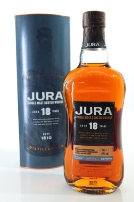(1) Isle of Jura Distillery 18 Year Old Single Malt Scotch Whisky, Isle of Jura, 44% ABV (GB)