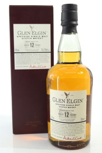 (1) Glen Elgin 12 Year Old Single Malt Scotch Whisky, Speyside, 43% ABV (GB)