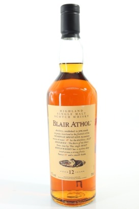 (1) Flora & Fauna Blair Athol 12 Year Old Single Malt Scotch Whisky, Highlands, 43% ABV