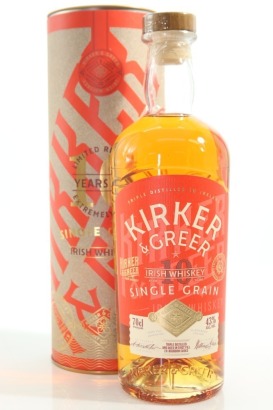 (1) Kirker & Greer 10 Year Old Single Grain Irish Whiskey, Ireland, 43% ABV (GB)