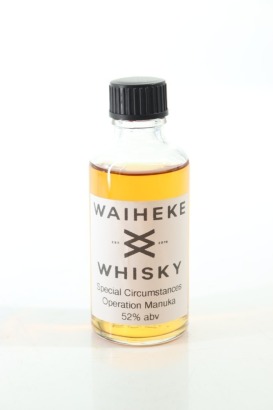 (1) Waiheke Whsiky Special Circumstances 'Operation Manuka' Single Malt Whisky, New Zealand, 52% ABV, 50ml