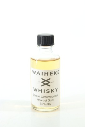 (1) Waiheke Whsiky Special Circumstances 'Heart of Gold' Single Malt Whisky, New Zealand, 52% ABV, 50ml