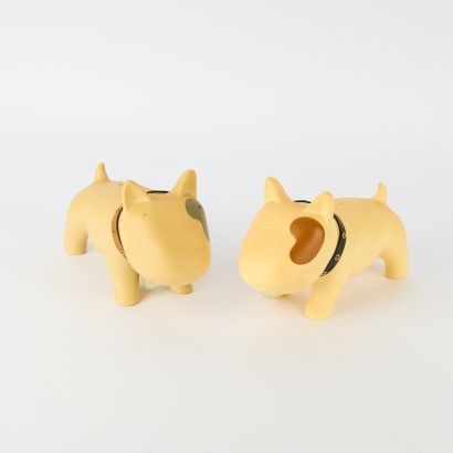 A Pair of Dog Money Boxes