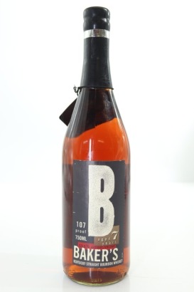 (1) Baker's 7 Year Old 107 Proof Batch B-90-001 Small Batch Collection Kentucky Straight Bourbon Whiskey, USA, 750ml, 53.5% ABV