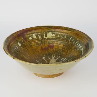 A Studio Ceramic Large Glazed Bowl