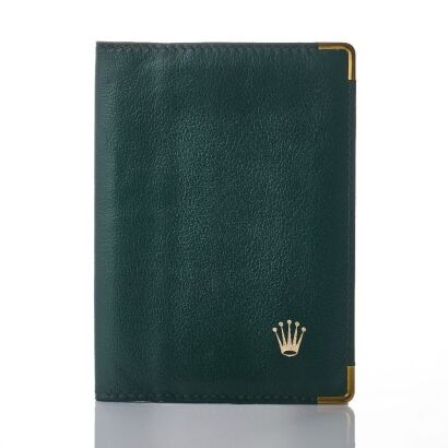 Green Leather, Rolex Passport Holder / Wallet