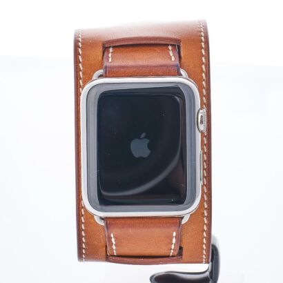 Stainless Steel, 42mm Apple Watch x Herm&egrave;s First Generation, Ref. A1554 with Cuff Bund Strap, circa 2015
