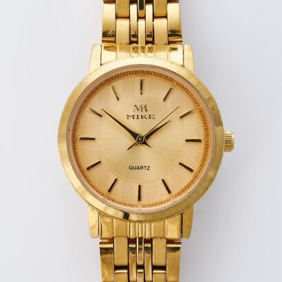 Gold Plated, Mike Ladies Quartz Wristwatch, circa 2020's