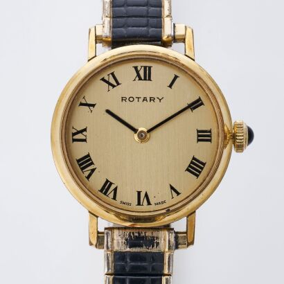 Gold Plated, Rotary Hand-wound Wristwatch, circa 1970-80's