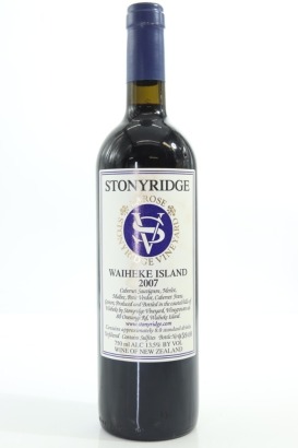 (1) 2007 Stonyridge Vineyard Larose, Waiheke Island