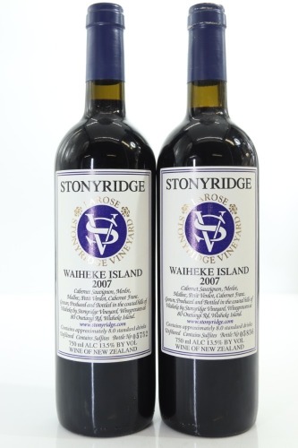 (2) 2007 Stonyridge Vineyard Larose, Waiheke Island