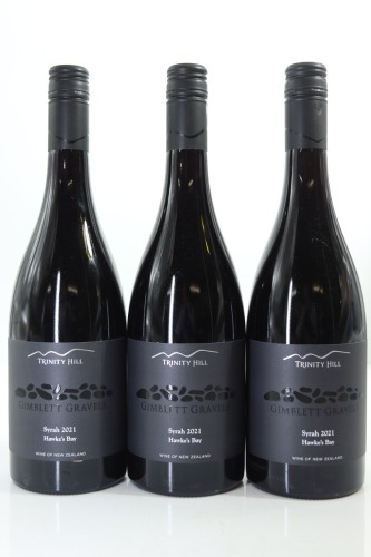 (3) 2021 Trinity Hill Black Label Syrah, Gimblett Gravels