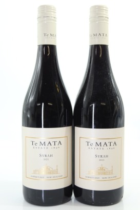 (2) 2021 Te Mata Estate Vineyards Syrah, Hawke's Bay